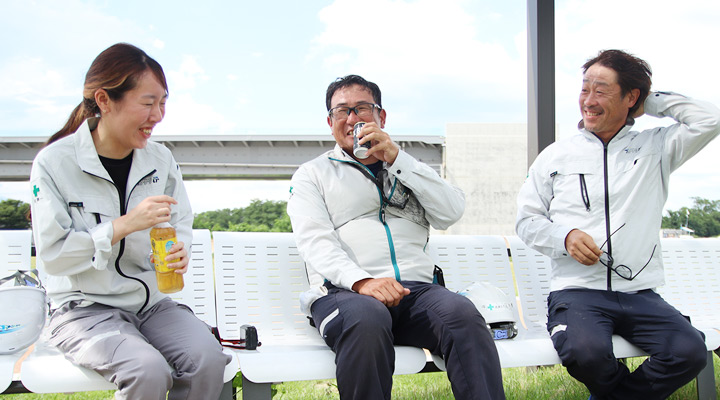 休憩時間の風景